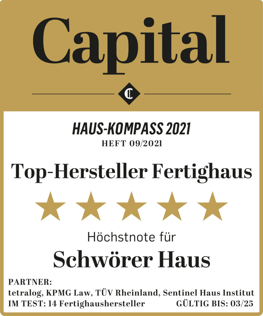SchwörerHaus ist als Top-Fertighaushersteller ausgezeichnet